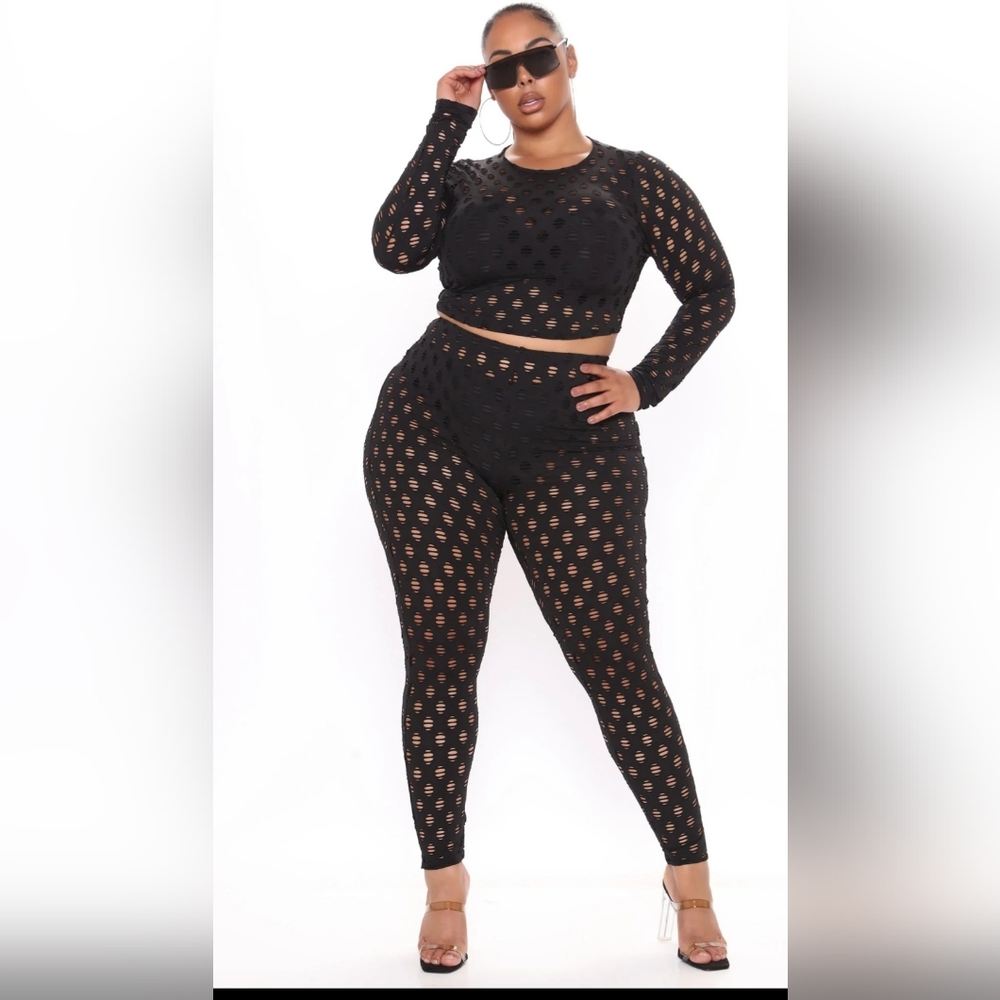 Black see through set